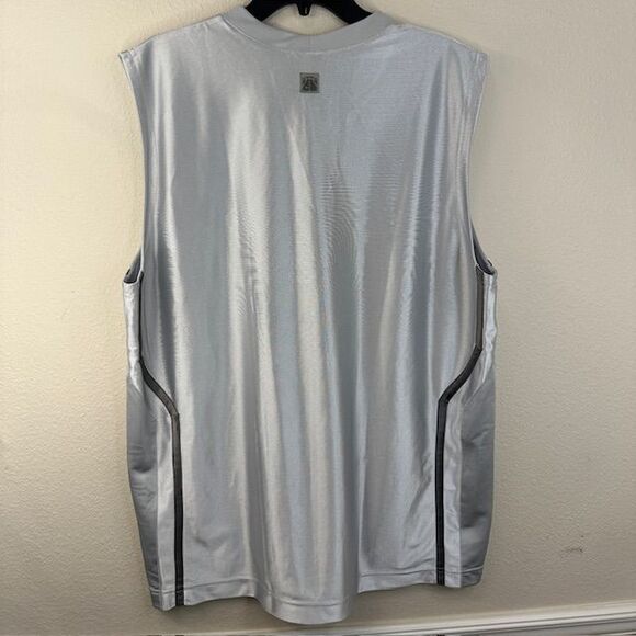 Vintage Nike Men's Basketball Style Tank Silver Size XL NWT CENTER SWOOSH - Picture 5 of 6